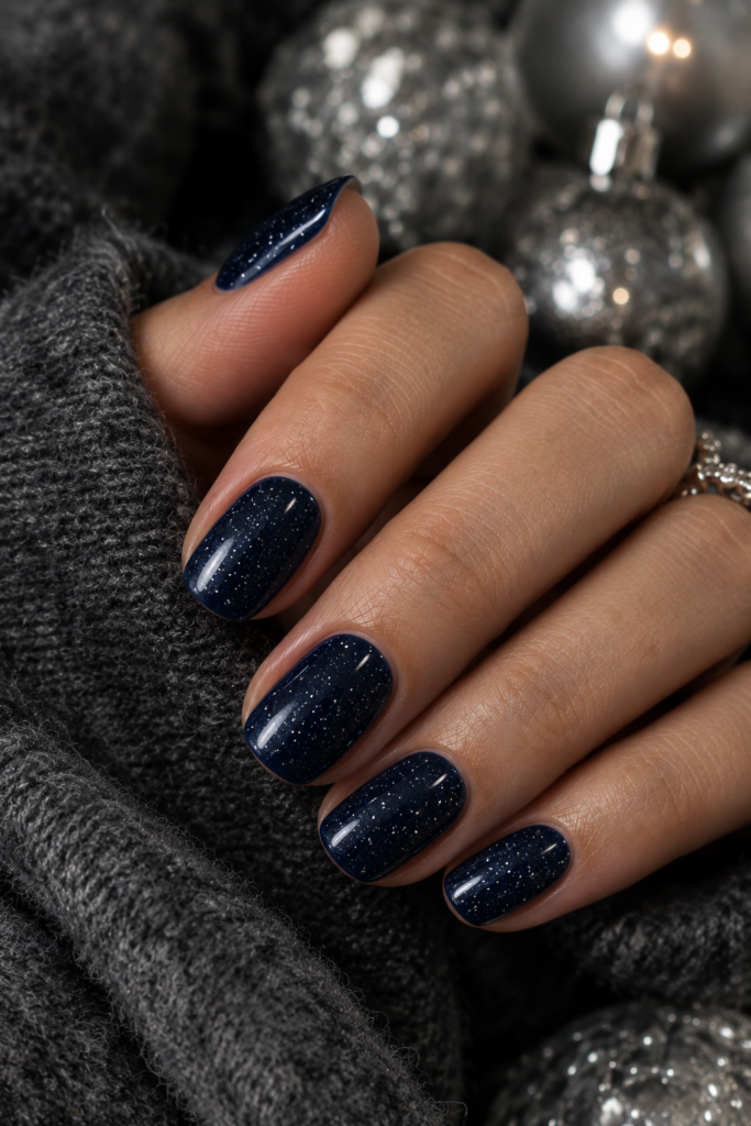### Image Prompt
Extreme close-up of beautifully manicured feminine hands with medium coffin nails featuring deep evergreen magnetic velvet polish. Each nail has a soft luminous stripe that shifts gently across the surface, creating a rich dimensional effect. Hands are positioned naturally beside dark green velvet fabric and softly blurred pine-inspired winter decorations. Realistic skin texture, professional salon-quality manicure, soft Pinterest aesthetic lighting, sharp focus on the nails, softly blurred background, premium editorial beauty photography. Vertical composition, 2:3 aspect ratio, 1000 × 1500 pixels.
### Alt Text
Medium coffin nails with deep evergreen velvet magnetic polish and luminous dimension