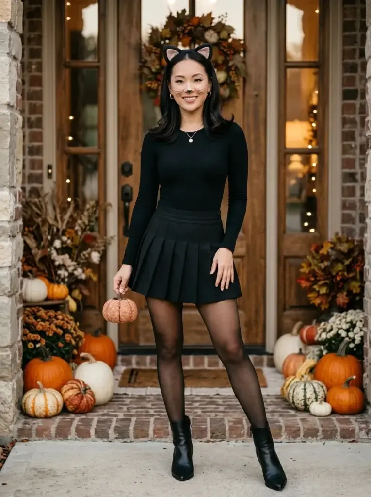 1\. Create a photorealistic interior decor photograph in a vertical 2:3 composition, ideally 1000 × 1500 pixels. Show a traditional white fireplace mantel decorated in classic Halloween black and orange. Arrange miniature orange pumpkins, matte black ceramic gourds, black taper candles, amber glass votives, and a lush garland of burnt-orange leaves across the shelf. Add delicate black paper bats climbing the pale wall above the fireplace and a framed vintage Halloween illustration as the central focal point. Use a balanced arrangement with varied heights, realistic materials, warm evening lighting, and a cozy living room background. Make the display inviting, festive, and sophisticated rather than overcrowded. No text, labels, logos, watermarks, borders, or collage.

2\. Generate a photorealistic, vertical 2:3 interior photograph of an elegant white fireplace mantel styled entirely in black, ivory, and soft charcoal. Feature sculptural black pumpkins, creamy ceramic gourds, slender black candleholders, a monochrome botanical print in a simple dark frame, and a restrained arrangement of bare branches in a matte black vase. Include subtle black ribbon accents and delicate white ceramic skulls. Keep the background refined with pale walls, natural wood flooring, and soft diffused window light. Emphasize sophisticated contrasts, smooth ceramics, realistic surfaces, thoughtful negative space, and premium interior styling. No text, logos, watermarks, frames, or collage.

3\. Create a highly realistic vertical 2:3 editorial photograph of a vintage Halloween mantel in a charming older home. Show a dark walnut fireplace shelf layered with antique brass picture frames, aged botanical prints, old hardcover books, miniature black pumpkins, and weathered candlesticks. Add a small raven figurine, delicate faux cobwebs tucked into the frame corners, and muted rust-colored leaves. Above the mantel, display an assortment of vintage-style portraits with realistic aged finishes. Use deep brown, antique gold, dusty black, and faded orange. Capture the scene with warm directional lighting and detailed wood grain. No text, logos, watermarks, borders, or collage.

4\. Produce a photorealistic vertical 2:3 photograph of a welcoming Halloween fireplace mantel filled with pumpkins and autumn foliage. Feature a natural oak mantel with miniature pumpkins in burnt orange, cream, muted sage, and dusty terracotta. Drape a realistic garland of maple leaves, eucalyptus, and delicate branches across the shelf. Include two understated lanterns, small brass candleholders, and a simple framed autumn landscape. Use a warm neutral living room with textured walls, soft afternoon sunlight, detailed foliage, and natural wood grain. Keep the arrangement abundant but carefully balanced, with believable materials and attractive interior styling. No text, labels, logos, watermarks, borders, or collage.

5\. Create a dramatic, photorealistic vertical 2:3 interior photograph featuring a gothic Halloween mantel in a dimly lit, elegant living room. Show a dark charcoal stone fireplace with tall antique-black candleholders, slender black taper candles, dark burgundy roses, deep plum foliage, aged brass accents, and a large ornate mirror. Include a few small black pumpkins and subtly weathered decorative objects. Use rich shadows, warm candle-like LED illumination, realistic stone textures, velvet details, and an atmospheric but inviting mood. Maintain an asymmetrical yet balanced arrangement with convincing object proportions. No text, logos, watermarks, decorative borders, or collage.

6\. Generate a photorealistic vertical 2:3 interior decor photograph of a Halloween mantel centered around a spooky portrait gallery. Feature a cream-painted fireplace beneath a carefully layered collection of vintage-inspired portraits in black, dark wood, and antique gold frames. Include mysterious period-style portraits, a few small black pumpkins, slender candlesticks, a miniature raven, and subtle faux cobwebs around selected frames. Use a muted charcoal, ivory, and antique-gold palette with warm side lighting, realistic frame details, and natural wall textures. Keep the portrait arrangement visually striking but believable, with the fireplace mantel clearly visible. No text, labels, logos, watermarks, or collage.

7\. Create a highly detailed, photorealistic vertical 2:3 photograph of a witch-inspired Halloween fireplace mantel styled like an old apothecary. Include dark glass potion bottles, stacked weathered spellbooks, dried herbs, black taper candles, a small antique mortar and pestle, and a dark green velvet runner. Add delicate twisted branches, a miniature brass cauldron, and subtle amber glass accents. Use a charcoal fireplace surround, deep forest green and plum tones, warm low lighting, and realistic glass reflections. Arrange the objects in distinct clusters with clear focal points and believable proportions. No text, labels, logos, watermarks, borders, or collage.

8\. Produce a photorealistic vertical 2:3 interior photograph of a haunted-house-inspired Halloween mantel. Feature a substantial dark wood fireplace beneath framed artwork depicting a misty Victorian mansion, gothic arched windows, and bare trees. Add miniature architectural house models, black candleholders, a small raven sculpture, dark pumpkins, and a few antique books. Use charcoal, weathered brown, muted ivory, and antique bronze, with soft directional lighting that highlights the artwork and architectural details. Keep the styling atmospheric, elegant, and realistically proportioned, with natural textures and carefully arranged decorative objects. No text, labels, logos, watermarks, or collage.

9\. Create a photorealistic vertical 2:3 editorial photograph of a minimalist Halloween mantel in a contemporary living room. Show a clean-lined white fireplace with three sculptural matte-black pumpkins, one ivory ceramic gourd, a slim black vase holding bare branches, and a single abstract monochrome artwork. Use restrained charcoal, white, and natural oak tones, with generous negative space and soft daylight. Emphasize simple silhouettes, believable ceramic finishes, realistic branch textures, and precise object placement. The overall design should feel modern, calm, and seasonally appropriate rather than empty or unfinished. No text, logos, watermarks, decorative frames, or collage.

10\. Generate a photorealistic vertical 2:3 interior decor photograph of a spooky yet stylish Halloween mantel featuring decorative skeleton and skull accents. Show a dark-painted fireplace shelf with an ivory skull sculpture, a small articulated skeleton figurine, matte-black candleholders, charcoal pumpkins, and framed anatomical-inspired artwork. Add a restrained garland of dark leaves and a few antique-brass details. Use a deep gray wall, realistic ceramic and resin textures, soft dramatic lighting, and a balanced arrangement that keeps every decorative object recognizable. The mood should feel sophisticated and eerie rather than graphic or frightening. No text, labels, logos, watermarks, borders, or collage.

11\. Create a luxurious, photorealistic vertical 2:3 interior photograph of a Halloween fireplace mantel decorated with dark floral arrangements. Feature deep burgundy roses, nearly black dahlias, plum-colored foliage, dried seed pods, and delicate trailing branches arranged in two textured charcoal vases. Add black pumpkins, antique brass candlesticks, and a dark framed botanical print against a muted taupe wall. Use realistic petal textures, natural botanical shapes, soft directional lighting, and a sophisticated palette of wine, plum, charcoal, and antique gold. Maintain generous visual breathing room and believable floral arrangements. No text, logos, watermarks, borders, or collage.

12\. Produce a photorealistic vertical 2:3 photograph of an antique-inspired Halloween mantel featuring delicate cobweb accents. Show a weathered wooden fireplace shelf with aged gold frames, antique candlesticks, old hardcover books, small black pumpkins, and realistic fine faux cobwebs stretched subtly between selected decorative objects. Add a dark bronze mirror, a few dried branches, and muted brown foliage. Use warm low lighting, detailed wood grain, believable aged-metal finishes, and a sophisticated palette of antique gold, brown, charcoal, and ivory. Keep cobwebs delicate rather than thick or messy, creating an atmospheric, carefully curated display. No text, logos, watermarks, or collage.

13\. Create a photorealistic vertical 2:3 interior photograph of a rustic farmhouse Halloween mantel. Feature a reclaimed wood fireplace shelf, cream and burnt-orange pumpkins, a simple black lantern, natural eucalyptus garland, woven textures, and a vintage-inspired framed seasonal illustration. Add small wooden beads, a few black accents, and understated autumn foliage. Use warm white walls, natural wood grain, linen textures, and soft afternoon light. Keep the arrangement welcoming and practical, with authentic rustic materials, believable proportions, and an uncluttered farmhouse aesthetic that combines Halloween character with cozy seasonal charm. No text, labels, logos, watermarks, borders, or collage.

14\. Generate a photorealistic vertical 2:3 interior photograph of a cheerful, playful Halloween mantel designed for a family-friendly living room. Show a white fireplace decorated with pastel lavender, peach, mint, and soft orange pumpkins, friendly ghost figurines, colorful paper bats, playful striped candleholders, and a cheerful seasonal garland. Include a few miniature ceramic houses and subtle metallic accents. Use a bright, welcoming room with natural daylight, realistic ceramic finishes, clean styling, and a balanced distribution of colors. Keep the display charming and modern rather than cartoonishly exaggerated. No text, labels, logos, watermarks, decorative frames, or collage.

15\. Create a photorealistic vertical 2:3 interior decor photograph of a cozy fall-meets-Halloween fireplace mantel designed to transition naturally through autumn. Feature a warm oak mantel decorated with cream pumpkins, muted terracotta gourds, amber lanterns, dried wheat, eucalyptus, and a subtle garland of autumn leaves. Add two matte-black candleholders, one small raven figurine, and a framed neutral landscape print. Use soft golden evening light, natural woven textures, warm wood grain, and a welcoming neutral living room. Make the display seasonal, understated, and realistic, balancing autumn comfort with a few distinctive Halloween accents. No text, labels, logos, watermarks, borders, or collage.