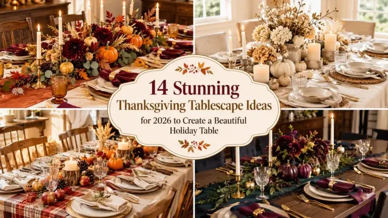 14 Stunning Thanksgiving Tablescape Ideas for 2026 to Create a Beautiful Holiday Table