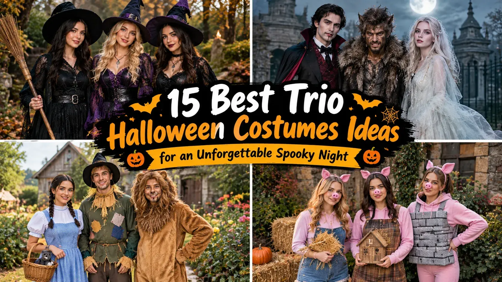 15 Best Trio Halloween Costumes Ideas for an Unforgettable Spooky Night