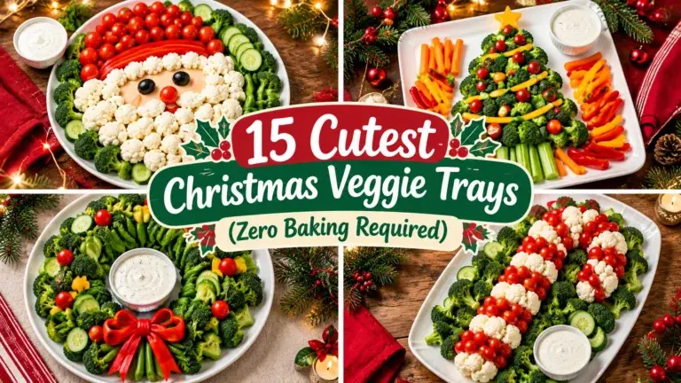 15 Adorable Christmas Veggie Tray Ideas (Zero Baking Required)