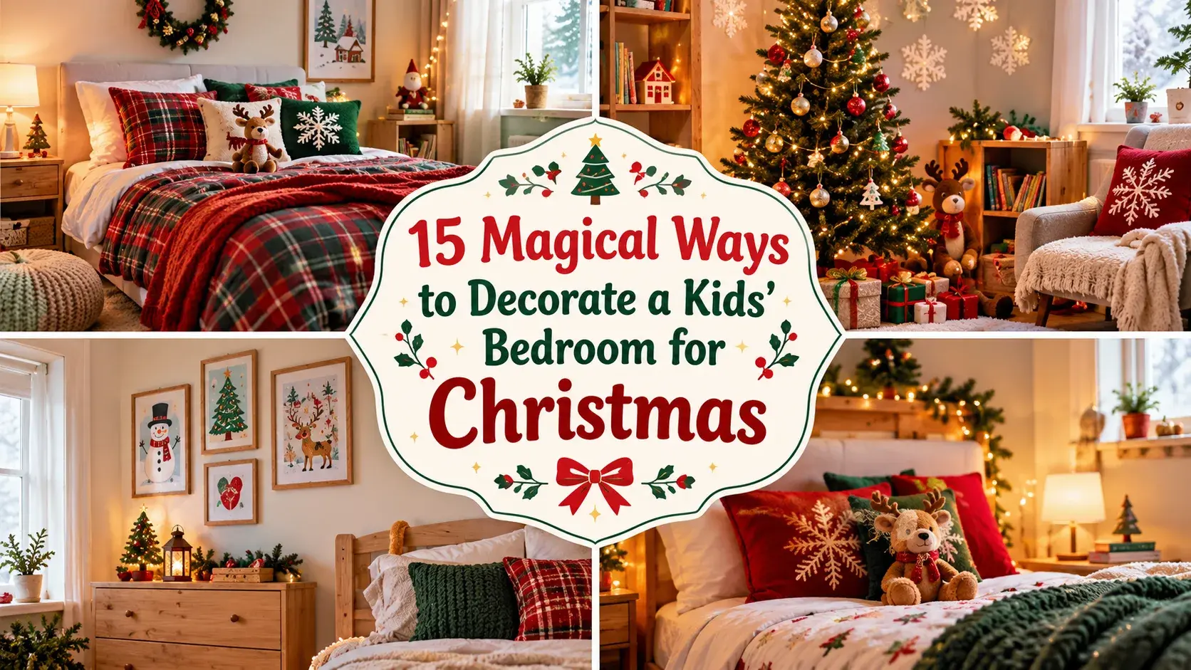 15 Magical Kids’ Bedroom Christmas Decorations Ideas