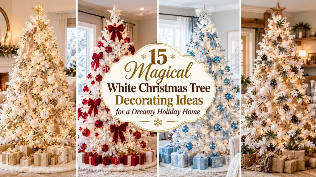 15 Magical White Christmas Tree Decorating Ideas for a Dreamy Holiday Home