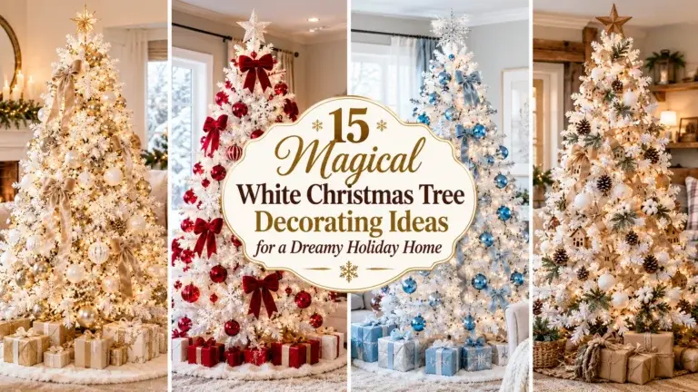15 Magical White Christmas Tree Decorating Ideas for a Dreamy Holiday Home