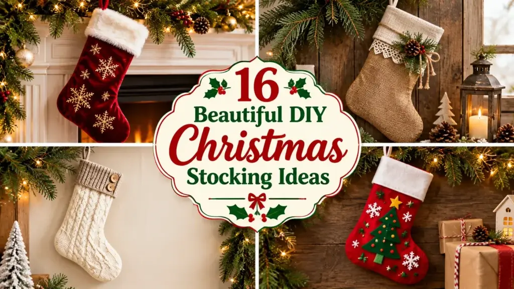 16 Beautiful DIY Christmas Stocking Ideas: Sew & No-Sew Projects for Every Crafter