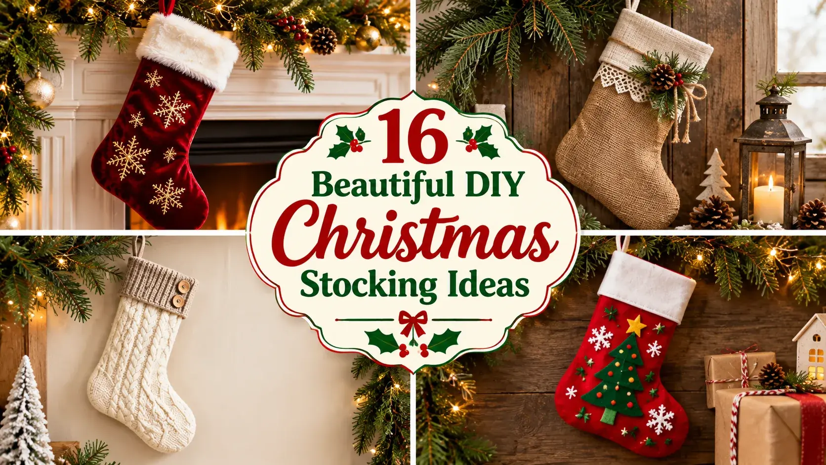 16 Beautiful DIY Christmas Stocking Ideas: Sew & No-Sew Projects for Every Crafter