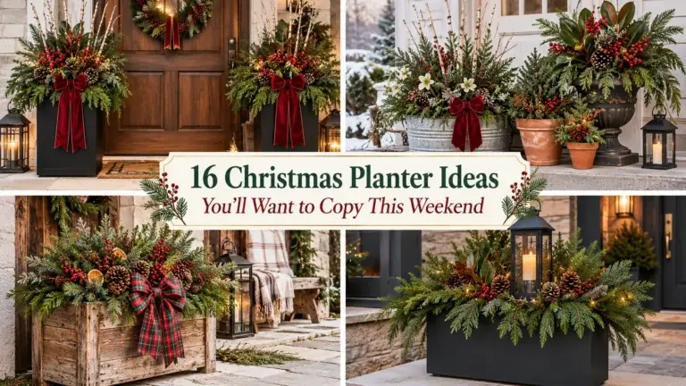 16 Christmas Planter Ideas You’ll Want to Copy This Weekend