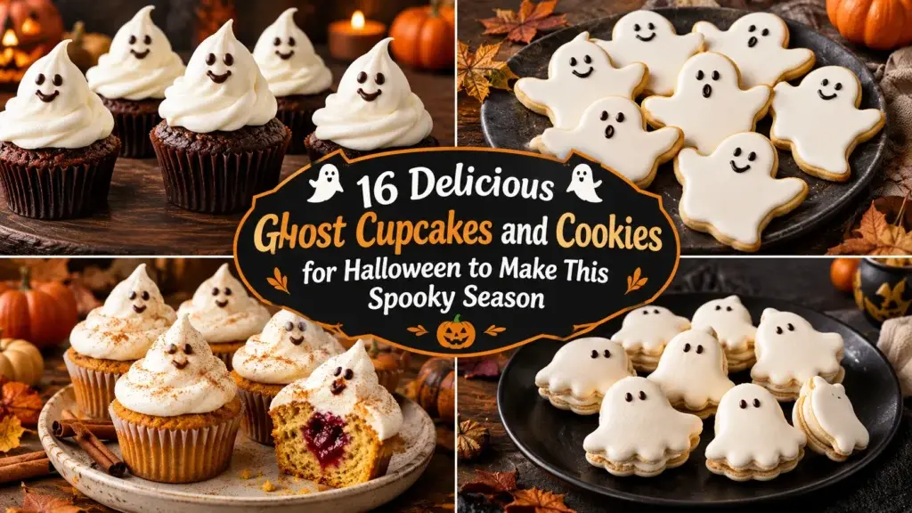 16 Delicious Ghost Cupcakes and Cookies for Halloween to Make This Spooky Season