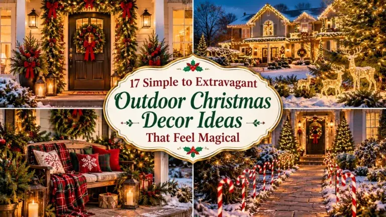 17 Simple to Extravagant Outdoor Christmas Decor Ideas That Feel Magical