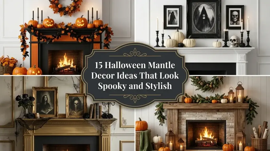 15 Halloween Mantle Decor Ideas That Look Spooky and Stylish