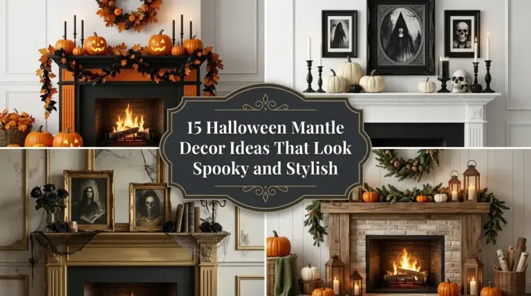 15 Halloween Mantle Decor Ideas That Look Spooky and Stylish